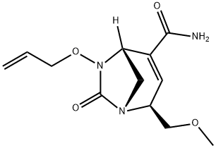 (1R,2S,5R)-2-(Methoxymethyl)-7-oxo-6-(2-
propen-1-yloxy)-1,6-diazabicyclo[3.2.1]oct-3-
ene-4-carboxamide Structure