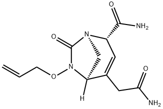 (1R,2S,5R)-2-(Aminocarbonyl)-7-oxo-6-(2-
propen-1-yloxy)-1,6-diazabicyclo[3.2.1]oct-3-
ene-4-acetamide 구조식 이미지
