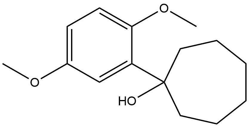 1-(2,5-Dimethoxyphenyl)cycloheptanol Structure