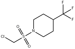 Piperidine, 1-[(chloromethyl)sulfonyl]-4-(trifluoromethyl)- Structure