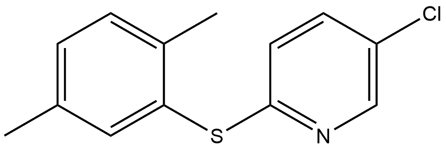 5-Chloro-2-[(2,5-dimethylphenyl)thio]pyridine Structure