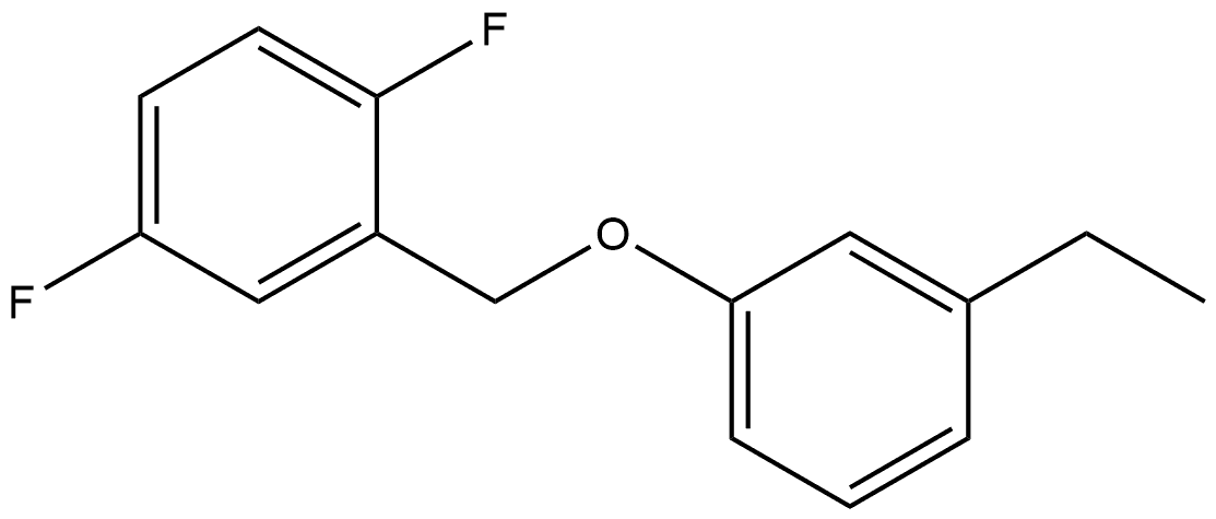 2-[(3-Ethylphenoxy)methyl]-1,4-difluorobenzene Structure