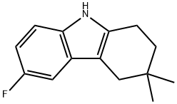 1H-Carbazole, 6-fluoro-2,3,4,9-tetrahydro-3,3-dimethyl- Structure