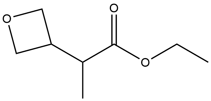 3-Oxetaneacetic acid, α-methyl-, ethyl ester Structure