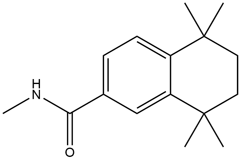 5,6,7,8-Tetrahydro-N,5,5,8,8-pentamethyl-2-naphthalenecarboxamide Structure