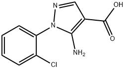 1H-Pyrazole-4-carboxylic acid, 5-amino-1-(2-chlorophenyl)- Structure