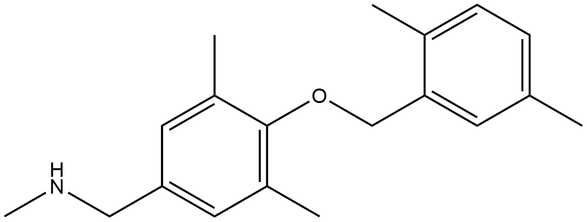 4-[(2,5-Dimethylphenyl)methoxy]-N,3,5-trimethylbenzenemethanamine Structure