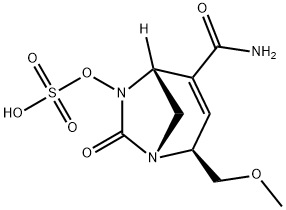 (1R,2S,5R)-2-(Methoxymethyl)-7-oxo-6-
(sulfooxy)-1,6-diazabicyclo[3.2.1]oct-3-ene-4-
carboxamide Structure