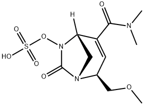 (1R,2S,5R)-4-[(Dimethylamino)carbonyl]-2-
(methoxymethyl)-7-oxo-1,6-diazabicyclo
[3.2.1]oct-3-en-6-yl hydrogen sulfate Structure