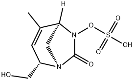 (1R,2S,5R)-2-(Hydroxymethyl)-4-methyl-6-
(sulfooxy)-1,6-diazabicyclo[3.2.1]oct-3-en-7-
one Structure