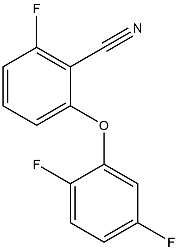 2-(2,5-Difluorophenoxy)-6-fluorobenzonitrile Structure