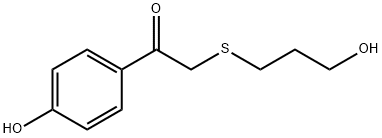 Ethanone, 1-(4-hydroxyphenyl)-2-[(3-hydroxypropyl)thio]- Structure