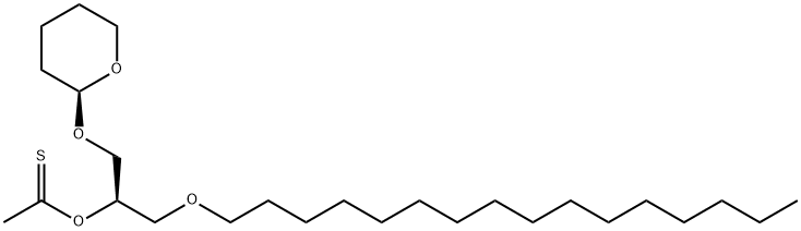 146797-78-6 (R)-1-O-hexadecyl-3-O-tetrahydropyranyl-2-thioacetyl-2-desoxyglycerol