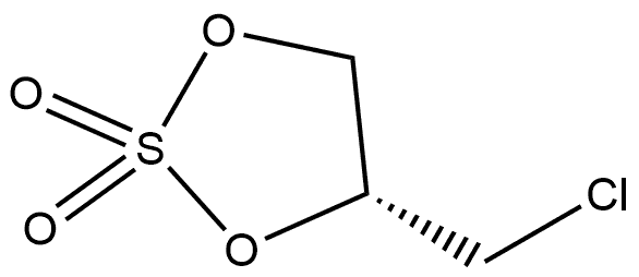 1,3,2-Dioxathiolane, 4-(chloromethyl)-, 2,2-dioxide, (4R)- 구조식 이미지