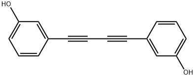 Phenol, 3,3'-(1,3-butadiyne-1,4-diyl)bis- Structure