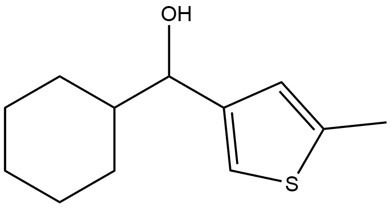 cyclohexyl(5-methylthiophen-3-yl)methanol Structure