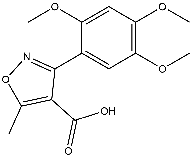 5-Methyl-3-(2,4,5-trimethoxyphenyl)isoxazole-4-carboxylic Acid Structure