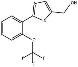 1H-Imidazole-5-methanol, 2-[2-(trifluoromethoxy)phenyl]- Structure