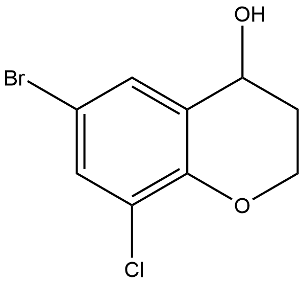 6-bromo-8-chloro-chroman-4-ol Structure