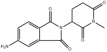 1H-Isoindole-1,3(2H)-dione, 5-amino-2-(1- methyl-2,6-dioxo-3-piperidinyl)- Structure