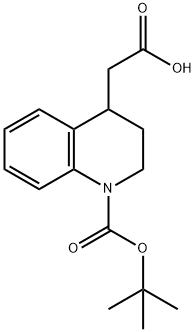 2-{1-[(tert-butoxy)carbonyl]-1,2,3,4-tetrahydroquinolin-4-yl}acetic acid Structure