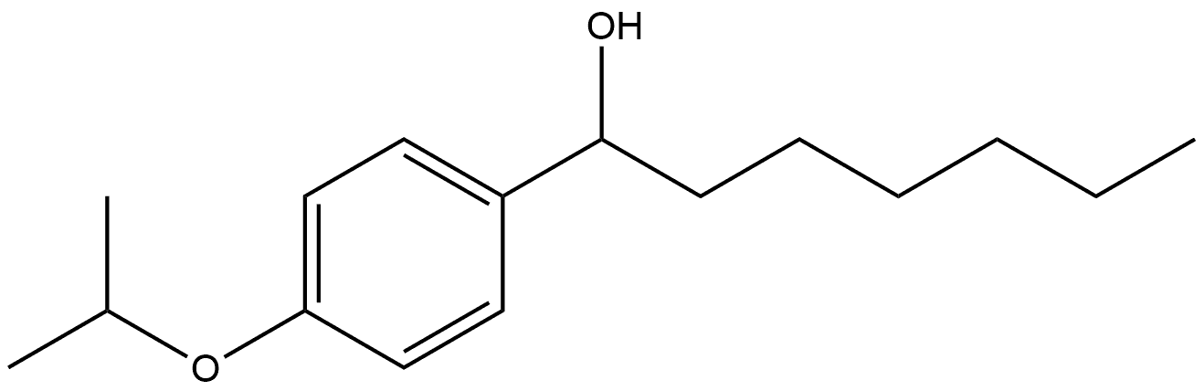 α-Hexyl-4-(1-methylethoxy)benzenemethanol Structure
