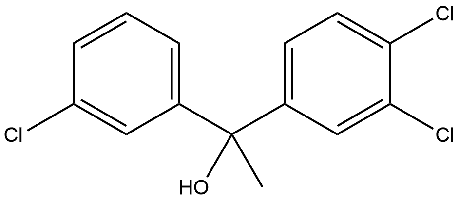 3,4-Dichloro-α-(3-chlorophenyl)-α-methylbenzenemethanol Structure