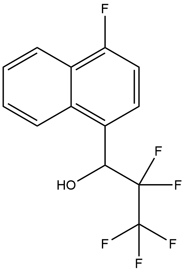 4-Fluoro-α-(1,1,2,2,2-pentafluoroethyl)-1-naphthalenemethanol Structure