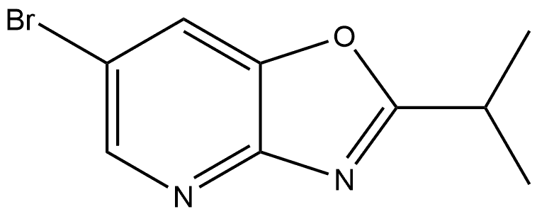 6-bromo-2-isopropyloxazolo[4,5-b]pyridine 구조식 이미지