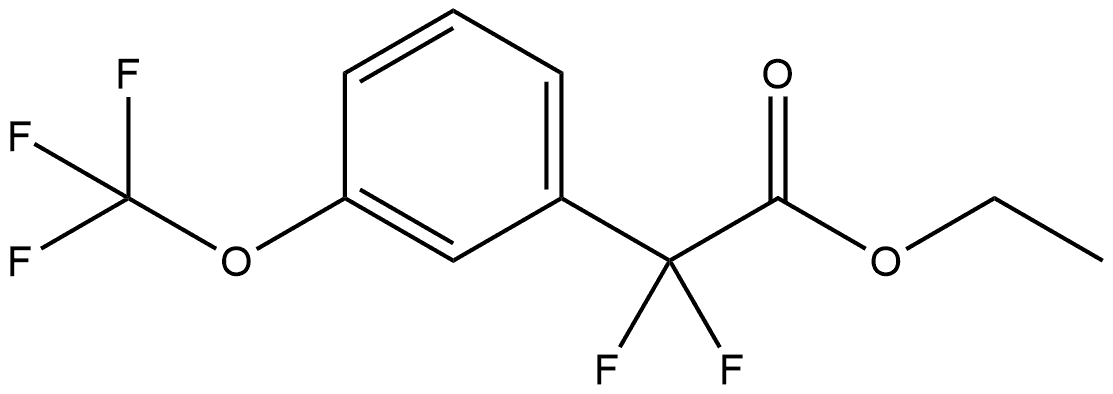 Ethyl α,α-difluoro-3-(trifluoromethoxy)benzeneacetate Structure