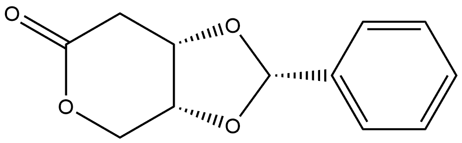 D-erythro-Pentonic acid, 2-deoxy-3,4-O-[(S)-phenylmethylene]-, δ-lactone Structure