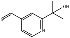 4-Pyridinecarboxaldehyde, 2-(1-hydroxy-1-methylethyl)- Structure