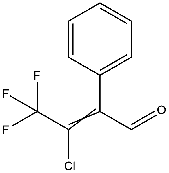 Benzeneacetaldehyde, α-(1-chloro-2,2,2-trifluoroethylidene)- Structure