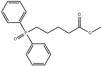 Pentanoic acid, 5-(diphenylphosphinyl)-, methyl ester 구조식 이미지