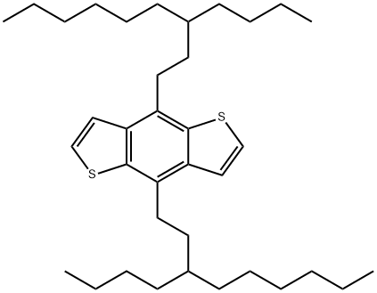 Benzo[1,2-b:4,5-b']dithiophene, 4,8-bis(3-butylnonyl)- Structure