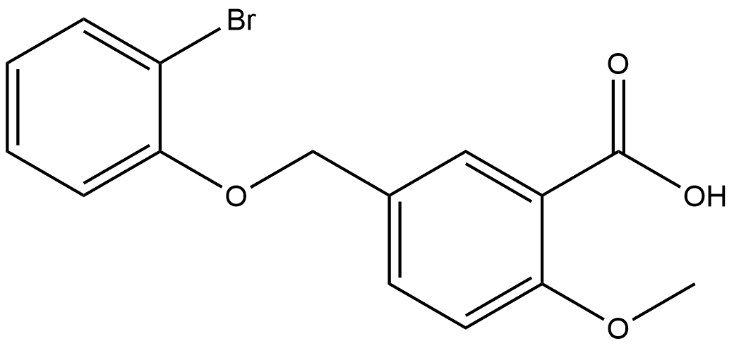 5-[(2-Bromophenoxy)methyl]-2-methoxybenzoic acid Structure