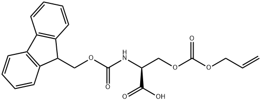 L-Serine, N-[(9H-fluoren-9-ylmethoxy)carbonyl]-, 2-propenyl carbonate (ester) (9CI) Structure