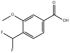 4-(difluoromethyl)-3-methoxybenzoic acid Structure