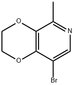 1,4-Dioxino[2,3-c]pyridine, 8-bromo-2,3-dihydro-5-methyl- 구조식 이미지