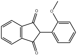 1H-Indene-1,3(2H)-dione, 2-(2-methoxyphenyl)- Structure