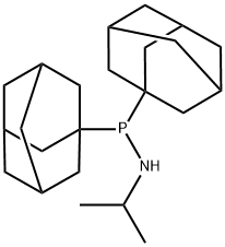 N-(1-Methylethyl)-P,P-bis(tricyclo[3.3.1.13,7]dec-1-yl)phosphinous amide Structure