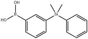 B-[3-(Dimethylphenylsilyl)phenyl]boronic acid Structure