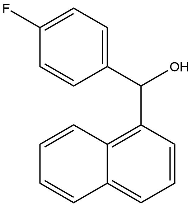 α-(4-Fluorophenyl)-1-naphthalenemethanol Structure