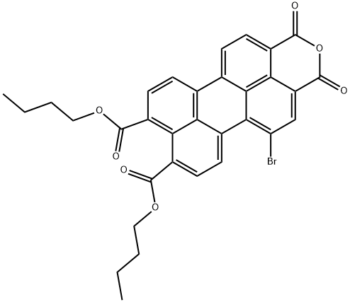 dibutyl 1-bromo-perylene-3,4-anhydride-9,10-dicarbonylate Structure