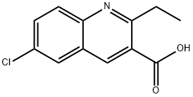 3-Quinolinecarboxylic acid, 6-chloro-2-ethyl- Structure