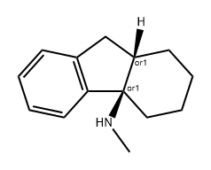 4aH-Fluoren-4a-amine, 1,2,3,4,9,9a-hexahydro-N-methyl-, (4aR,9aS)-rel- Structure