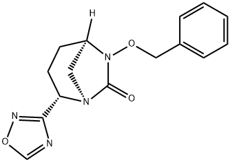 (1R,2S,5R)-2-(1,2,4-Oxadiazol-3-yl)-6-(phenylmethoxy)-1,6-diazabicyclo[3.2.1]octan-7-one Structure