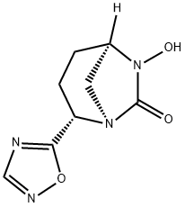 (1R,2S,5R)-6-Hydroxy-2-(1,2,4-oxadiazol-5-yl)-1,6-diazabicyclo[3.2.1]octan-7-one Structure