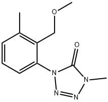 5H-Tetrazol-5-one, 1,4-dihydro-1-[2-(methoxymethyl)-3-methylphenyl]-4-methyl- Structure