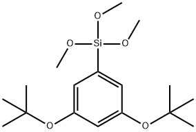 Benzene, 1,3-bis(1,1-dimethylethoxy)-5-(trimethoxysilyl)- Structure